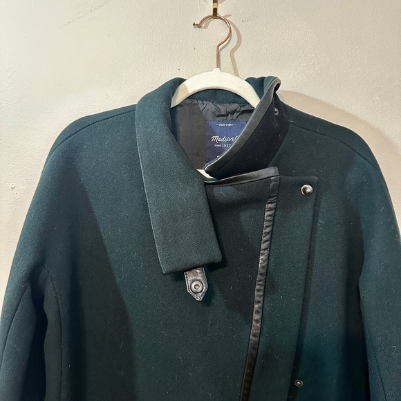 Madewell Jackets & Blazers - Madewell Dark Green and Black Women's Trench Coat